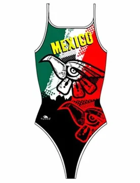 Mexican Falcon Thin Strap Swimsuit Multicolor 7-8 Years Girls - TURBO - FashionsVida