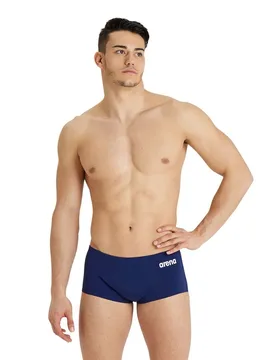 Team Low Waist Solid Swimming Boxer Navy / White FR 80 Men - Arena - FashionsVida