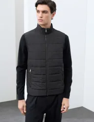Regular Fit Cotton Rich Hybrid Gilet Black male