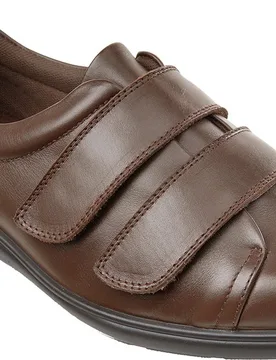 Bart Men's Extra Wide Shoes for Swollen Feet - Brown - Size: 12½ XXW - Cosyfeet - FashionsVida