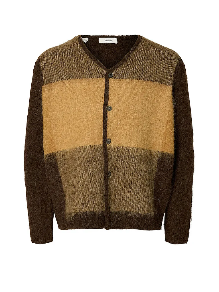 Strickjacke SLMRAI senf L Herren - Selected - FashionsVida