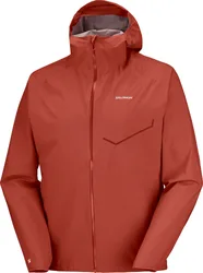 Veste imperméable et coupe-vent de trail - Bonatti Waterproof Jkt M Burnt Umber - Taille XL - Orange