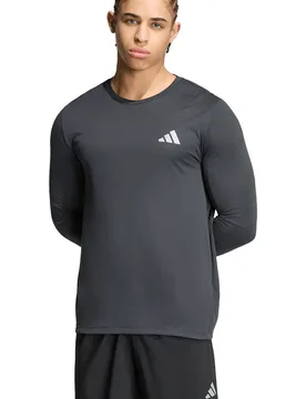 Run essentials camiseta técnica manga larga hombre Negro (M) - Adidas - FashionsVida