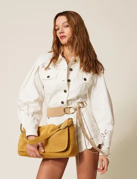 Blouson en bull avec broderie - TWINSET - FashionsVida