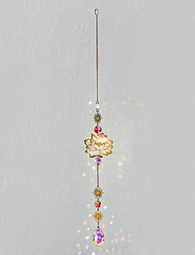 Dekohänger "Lotusblüte" goldfarben - Eldo - FashionsVida