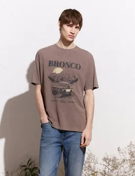 Camiseta manga corta licencia Bronco - Green Coast - FashionsVida