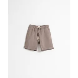 Bermuda cintura elástica de hombre lino algodón