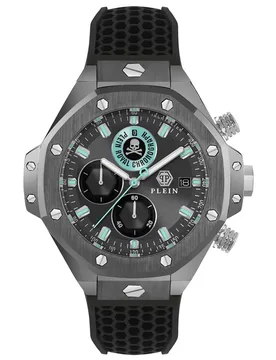 Orologio Chrono Royal Sport-tech 5mm 5atm Quartz/analogical Black / Grey / Mineral One Size - Philipp Plein - FashionsVida