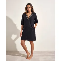 Vestido corto tipo blusón
