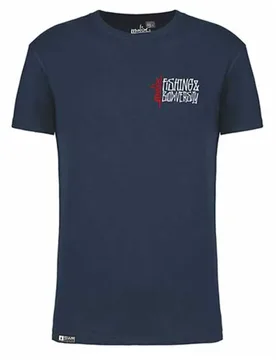 Fishing Biodiversity Short Sleeve T-shirt Navy Blue S Men - Molix - FashionsVida