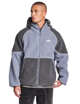 Romario Borg Herren Jacken - Grau - Größe M - Sherpa Grey M - Street Cartel - FashionsVida