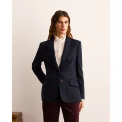 Blazer lana mujer con coderas