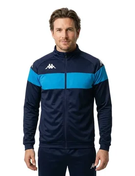 Sweat à Demi-zip Dacone Blue Marine / Blue Sky 2XL - Kappa - FashionsVida