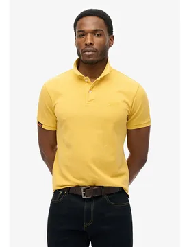 Polo à Manches Courtes Vint Destroy Pigment Yellow 3XL - Superdry - FashionsVida