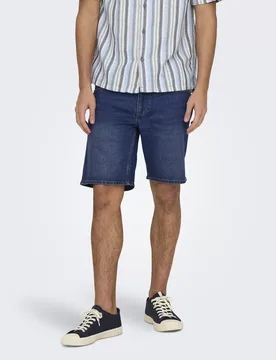 XXL ONSWEFT BOX PIM DNM SHORTS male - XXL - FashionsVida