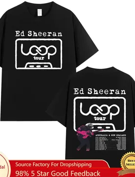 Ed Sheeran Loop Tour Australia and New Zealand 2026 Tour Merch T Shirt Men Women Fashion T-shirt Cotton Cozy T-shirts Fans Gifts - Aliexpress - FashionsVida