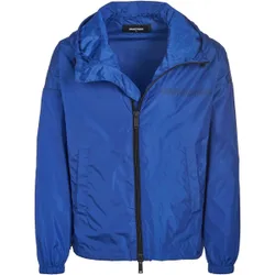Mens Turquoise Blue Windbreaker Jacket Nylon - Size Medium