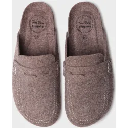 Zapatillas de casa de hombre de fieltro tipo zueco