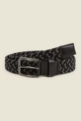 Mens Woven Casual Stretch Belt - - Size: L
