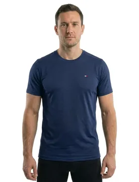 Maglietta A Maniche Corte Original Ultra Slim Fit Black Iris L - Tommy Jeans - FashionsVida