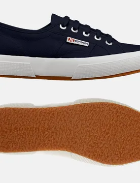Womens 2750-Cotu Classic Navy-F White Cotton - Size Uk 3.5 - Superga - FashionsVida