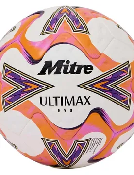 Ballon De Football Ultimax Evo 26 White / Orange / Purple 5 unisex - mitre - FashionsVida
