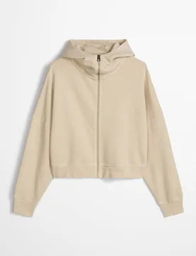 Sudadera de mujer con capucha y logo relajado con algodón reciclado - MARC O'POLO - FashionsVida