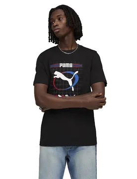 Maglietta A Maniche Corte Graphic Execution Black M - Puma - FashionsVida