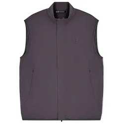 Ea7 Gilet Sport Travel Gray Pinstripe M