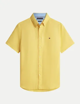Tommy Hilfiger Leinenhemd Gelb S - Tommy hilfiger - FashionsVida