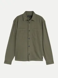 Overshirt mit Brusttaschen Grün L