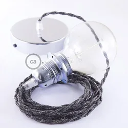 Cables Lampe Suspendue Pendel Pour Abat-jour Tn03 50 Cm Anthracite / Chrome Plated One Size
