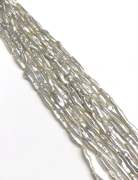 Natural Freshwater Baroque White Pearl Bead Toothpick String 5x18–6x20 mm Jewelry Making DIY Necklace Bracelet Earring Accessory - Aliexpress - FashionsVida