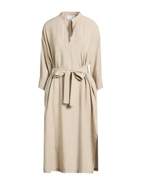 Midi-Kleid Damen Beige 34,36,38,40 Damen - Kaos - FashionsVida