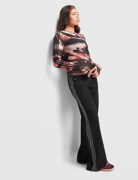 Denim Low Rise Jeans - Damen, Schwarz - female - Size: 27 - adidas Originals - FashionsVida