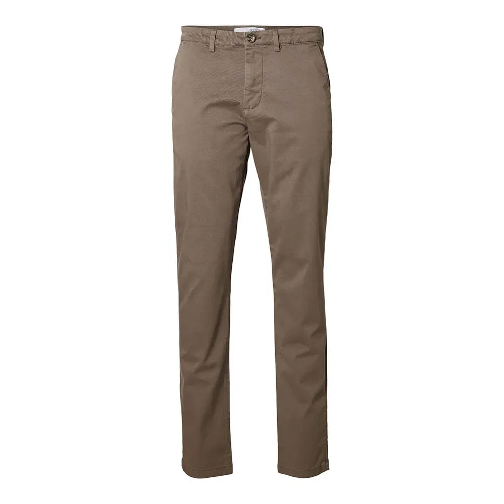 Pantaloni Chino New Miles Flex 175 Slim Fit Morel 32 - Selected - FashionsVida