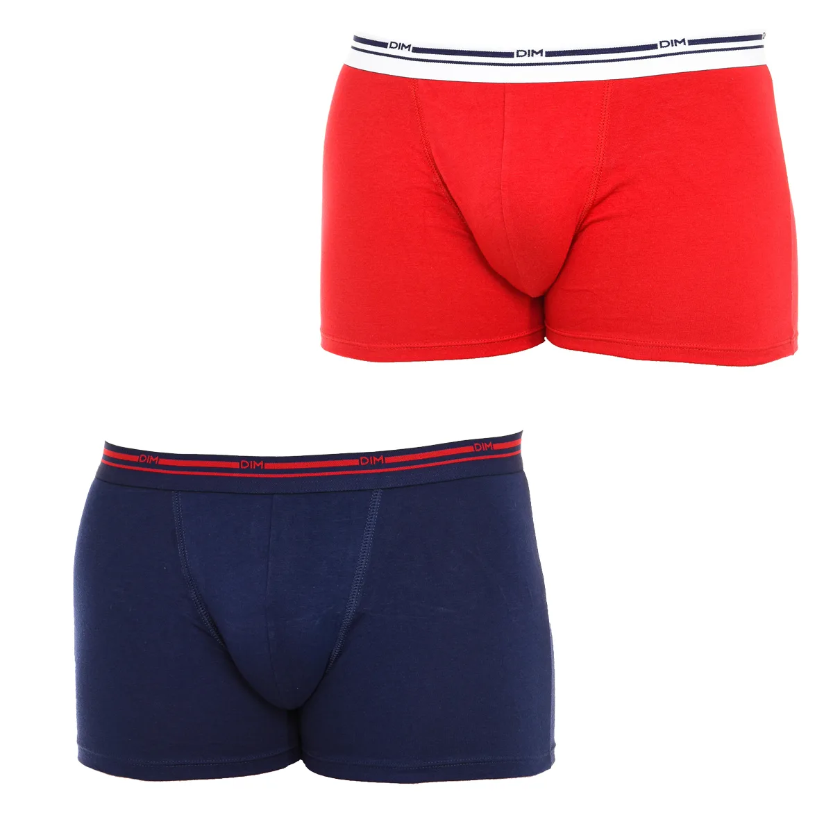 Womens Pack-2 Boxers Cotton Stretch - Red - Size Large - Dim - FashionsVida