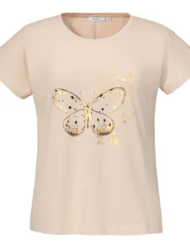 Shirt „Mariposa“ beige L Damen - wedolina - FashionsVida
