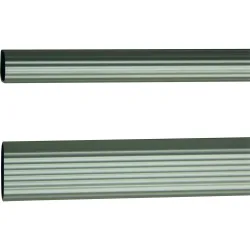 Barra Armario Ovalada Aluminio Ø 30 x 15 mm