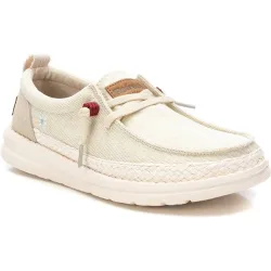 Zapato de mujer estilo náutico de lona