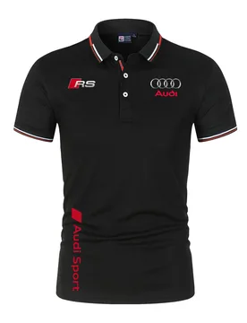 Camiseta De Alta Calidad 2026, Camisa Con Solapa, Camiseta De Manga Corta Para Asistente De Tienda De Autos Audi 4S, Polo Deport - Aliexpress - FashionsVida