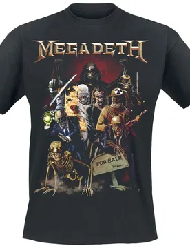 T-Shirt - Vic Eras - S bis 5XL - für Männer - Größe 3XL - schwarz - Lizenziertes Merchandise! - Männer - male - Megadeth - FashionsVida