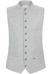 Trachtenweste Devito (hellgrau, Gr. 56) von Classics für Herren, Oberteile, 50% Wolle, 25% Viskose, 25% Polyester