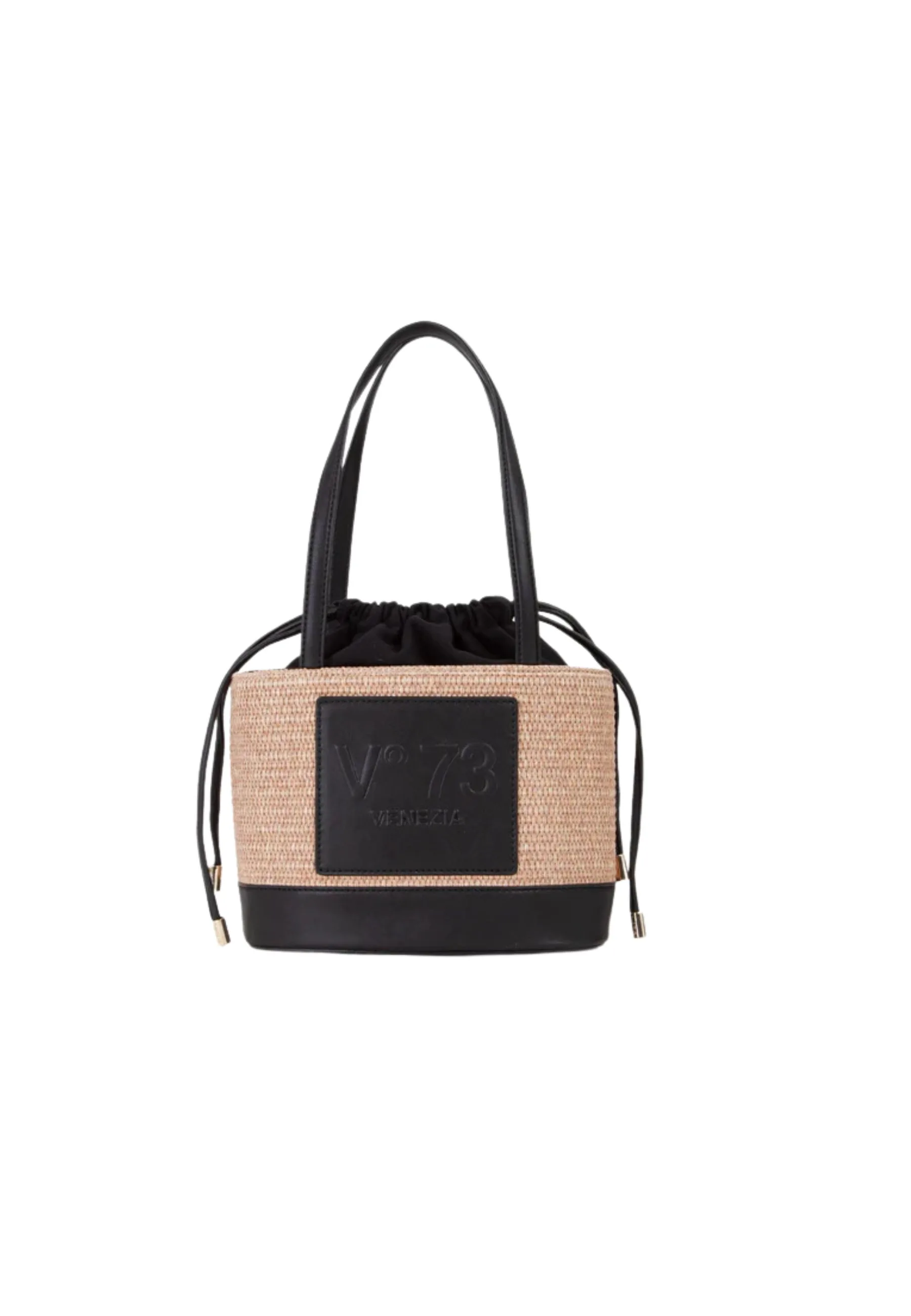 Borsa a spalla Donna Shopping CAT Naturale Nero - V 73 - FashionsVida
