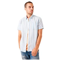 Camicia A Maniche Corte E51293 Dusty Blue 3XL