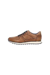 Sneakers marroni stile retrò in pelle 335A21S3500 40