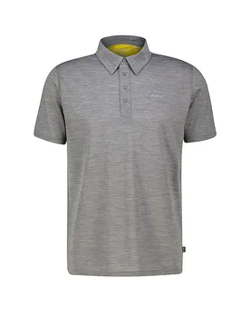 Polo funzionale da uomo Monforte Woolmix grigio S - Meru - FashionsVida