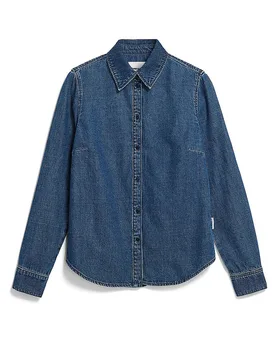 Jeansbluse AURELAA blau M damen - Armedangels - FashionsVida