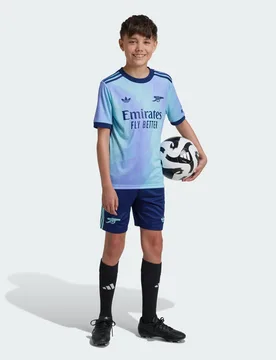 Kids Unisex Arsenal 24/25 Third Shorts - Blue Recycled Material - Size 11-12y - adidas performance - FashionsVida