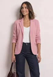 Basic Blazer mit Struktur female Rosa
